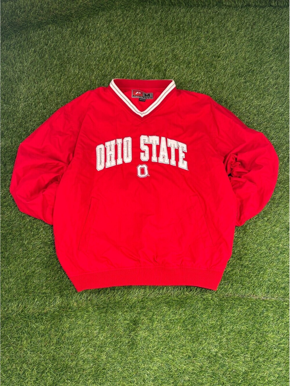 Vintage Pro Player Ohio State Pullover Sweatshirt Red Cotton Mens Medium